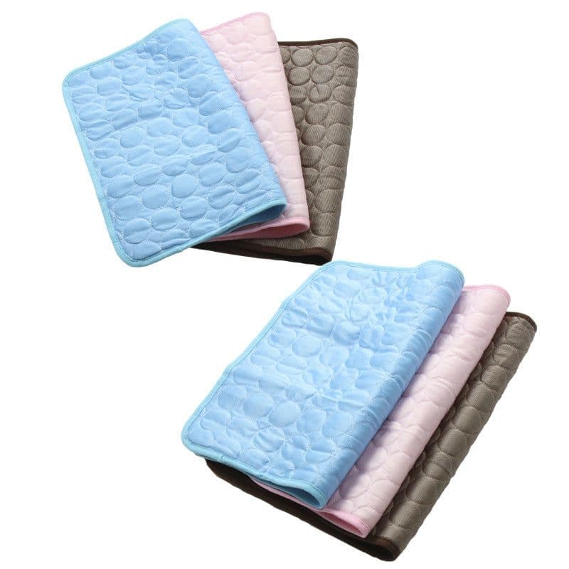 image-Summer pet cold mat cold feeling ice silk cooling mat dog cat mat household car pet sofa cushion supplies