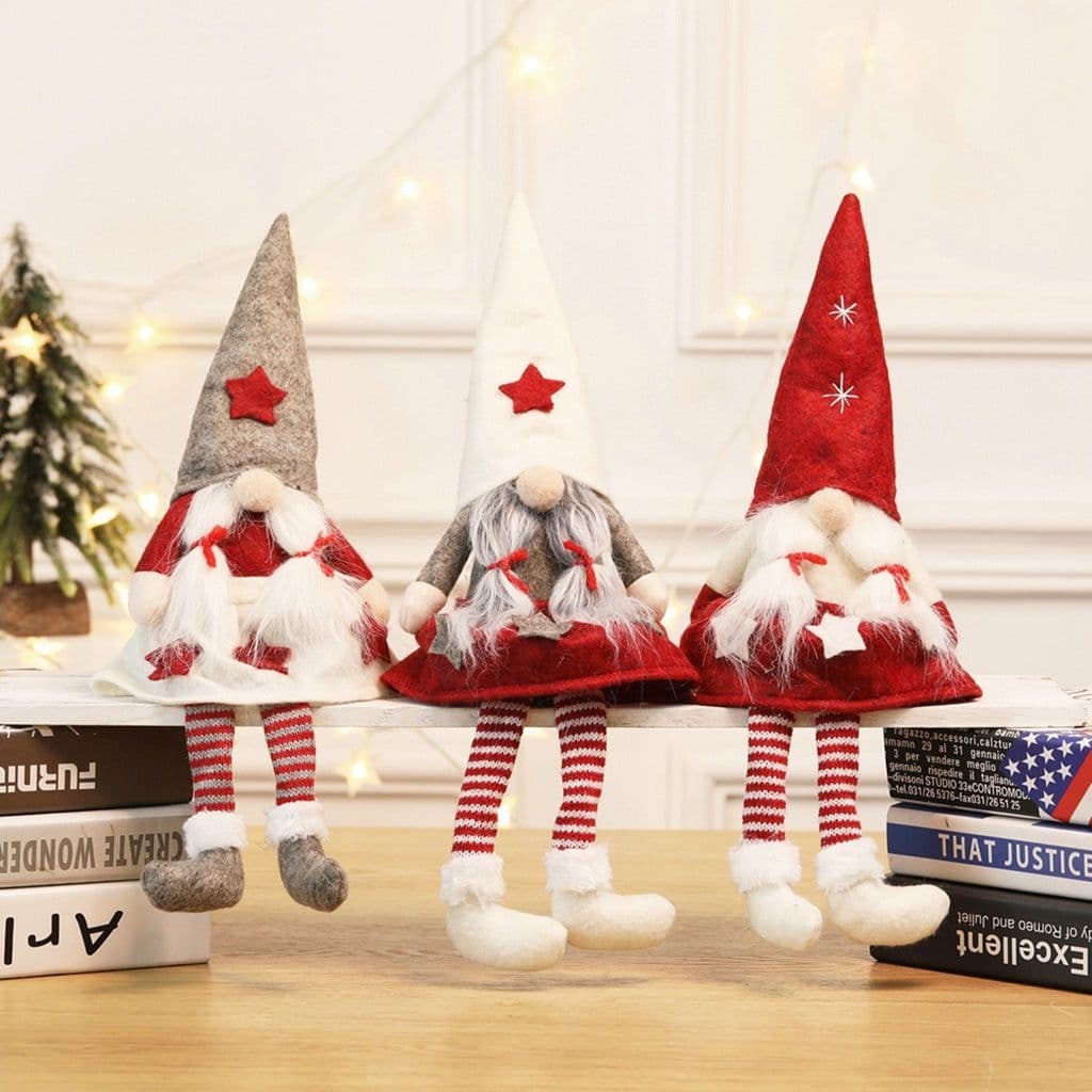image-Christmas Decoration Faceless Doll Girl Figurine