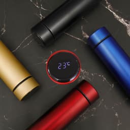 image-Digital display intelligent thermos cup stainless steel temperature control water cup intelligent temperature measurement cup with temperature display cup gift