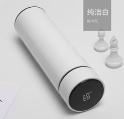 image-Digital display intelligent thermos cup stainless steel temperature control water cup intelligent temperature measurement cup with temperature display cup gift