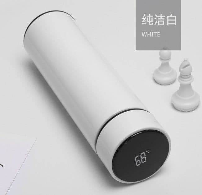 image-Digital display intelligent thermos cup stainless steel temperature control water cup intelligent temperature measurement cup with temperature display cup gift