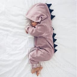 image-eBay AliExpress Amazon ins foreign trade new children's clothing children's small dinosaur baby one-piece romper romper