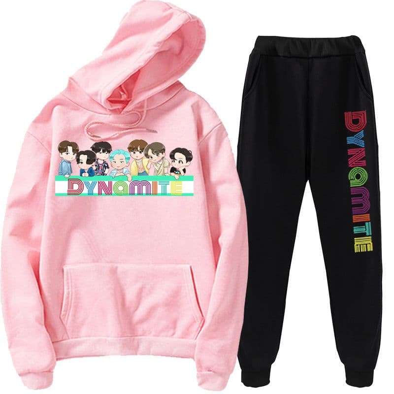 image-New kpop youth hoodie Korea Youth League new album Dynamite hoodie set