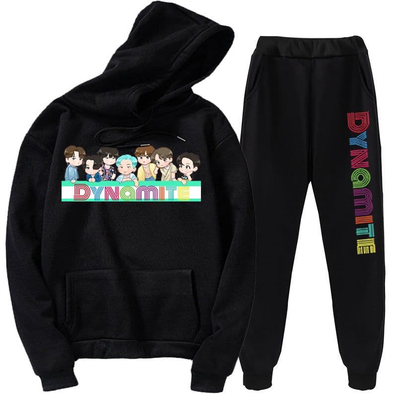 image-New kpop youth hoodie Korea Youth League new album Dynamite hoodie set