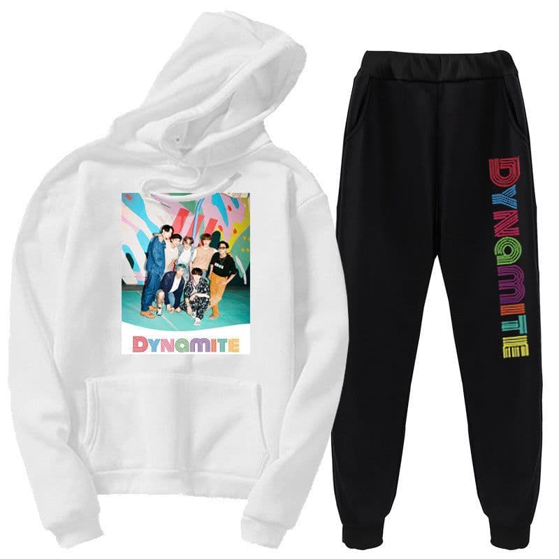 image-New kpop youth hoodie Korea Youth League new album Dynamite hoodie set