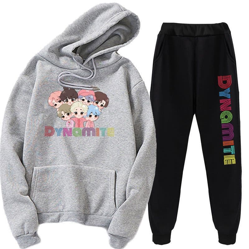 image-New kpop youth hoodie Korea Youth League new album Dynamite hoodie set