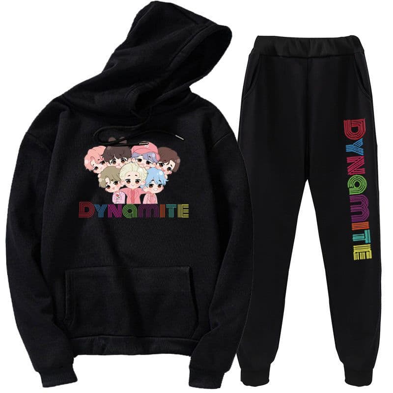 image-New kpop youth hoodie Korea Youth League new album Dynamite hoodie set