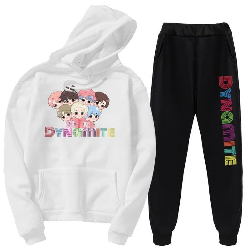 image-New kpop youth hoodie Korea Youth League new album Dynamite hoodie set