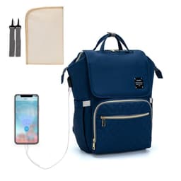 image-LEQUEEN foreign trade new mother bag multifunctional large-capacity baby diaper bag double shoulder milk bag mother and baby bag