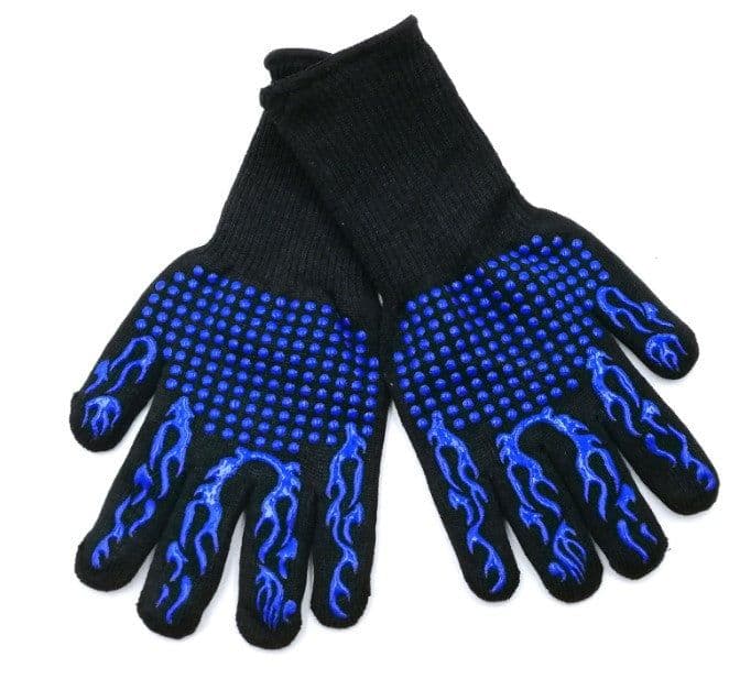 image-Spot high temperature resistant 800 degrees BBQ flame retardant non-slip fireproof barbecue gloves insulated microwave oven oven gloves