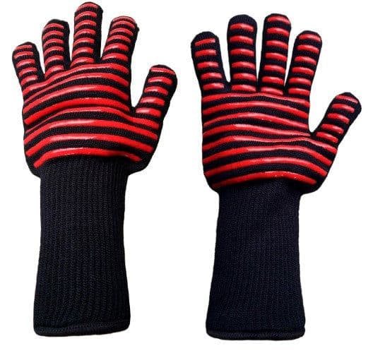 image-Spot high temperature resistant 800 degrees BBQ flame retardant non-slip fireproof barbecue gloves insulated microwave oven oven gloves