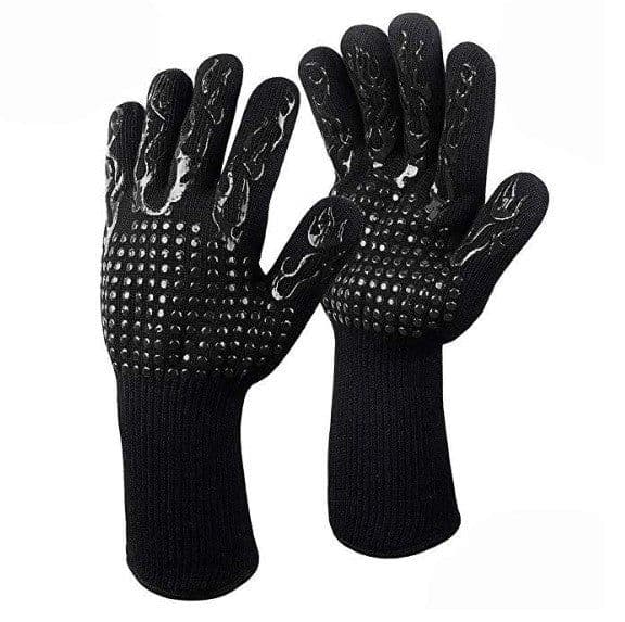 image-Spot high temperature resistant 800 degrees BBQ flame retardant non-slip fireproof barbecue gloves insulated microwave oven oven gloves