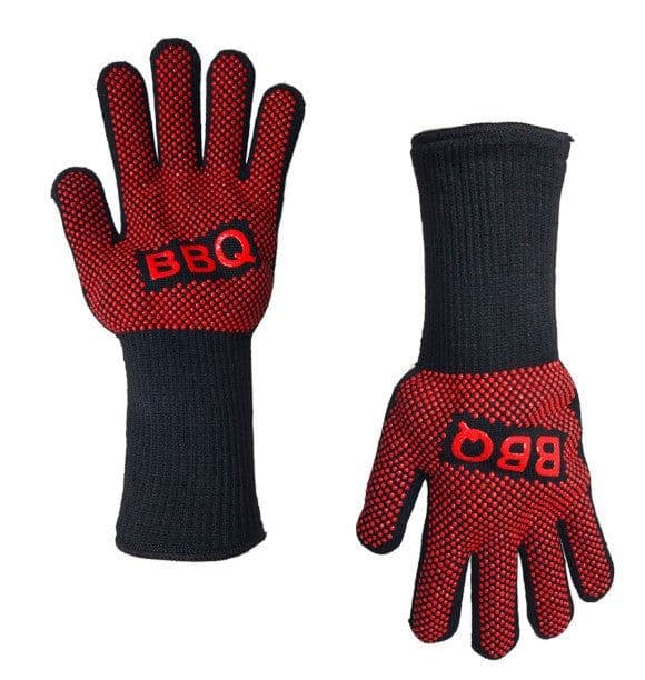 image-Spot high temperature resistant 800 degrees BBQ flame retardant non-slip fireproof barbecue gloves insulated microwave oven oven gloves