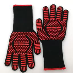 image-Spot high temperature resistant 800 degrees BBQ flame retardant non-slip fireproof barbecue gloves insulated microwave oven oven gloves