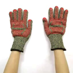 image-Spot high temperature resistant 800 degrees BBQ flame retardant non-slip fireproof barbecue gloves insulated microwave oven oven gloves