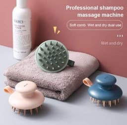 image-2020 household bath silicone shampoo brush shampoo and bath artifact detachable scalp massager shampoo brush