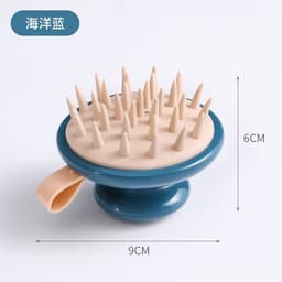 image-2020 household bath silicone shampoo brush shampoo and bath artifact detachable scalp massager shampoo brush