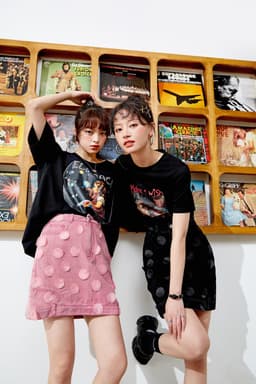 image-Solid Pure High Waist Applique Casual Women Mini Skirts,Spring Vintage