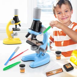 image-Cross-border children's microscope Biological science experiment equipment toy set HD 1200 times science and education puzzle