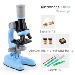 image-Cross-border children's microscope Biological science experiment equipment toy set HD 1200 times science and education puzzle