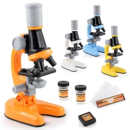 image-Cross-border children's microscope Biological science experiment equipment toy set HD 1200 times science and education puzzle