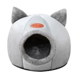 image-Cat litter winter warm pet removable and washable litter cat dog small dog winter sleeping bed cartoon cute kennel