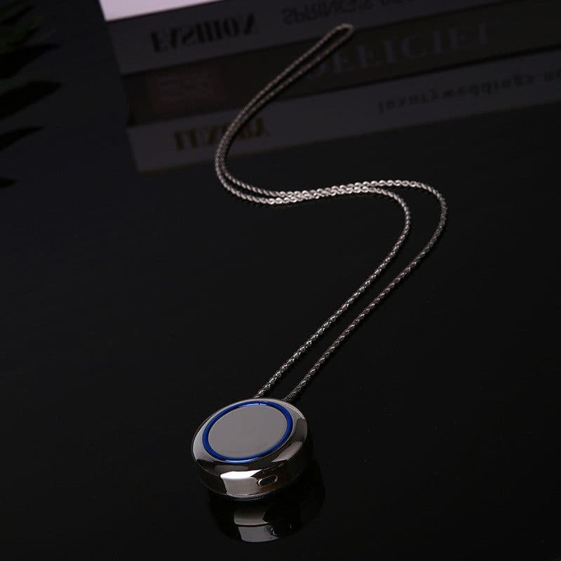 image-Portable Negative Ion Necklace Air Purifier Hanging Neck Gift