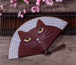 image-PAWSOME CAT FOLDING FAN - #1