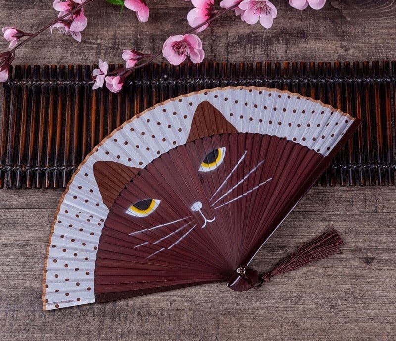 image-PAWSOME CAT FOLDING FAN - #1