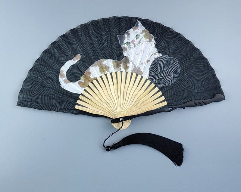 image-PAWSOME CAT FOLDING FAN - #1