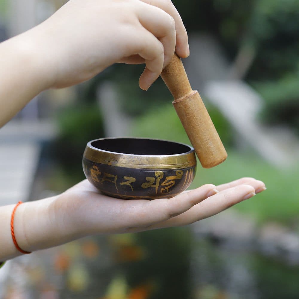 image-Factory direct Buddha sound bowl Buddha sound bowl song bowl Nepal handmade Buddha sound bowl yoga sound therapy bowl Tibetan singing bowl