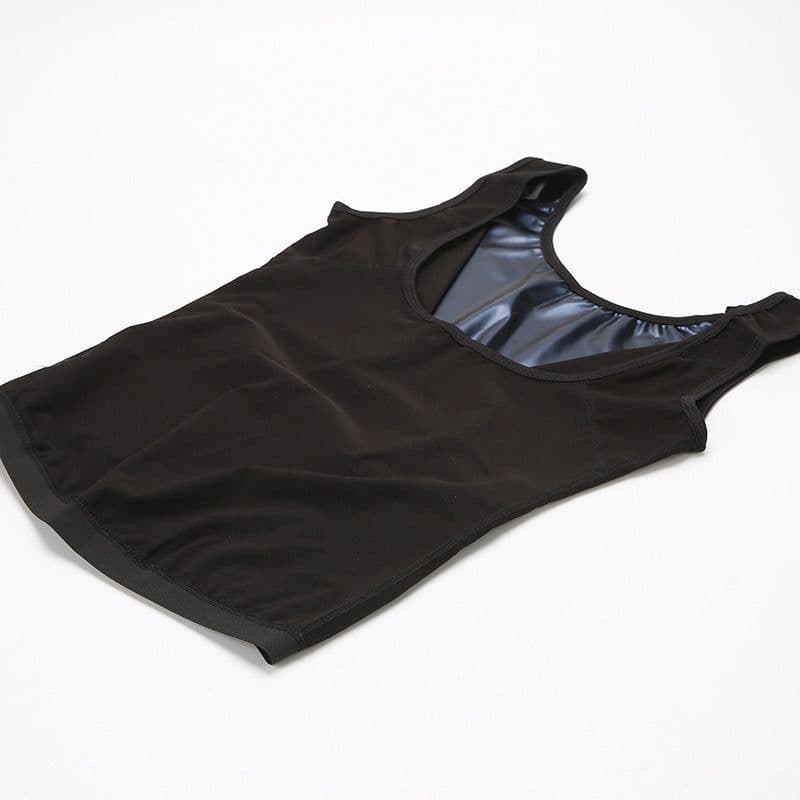 image-Men Neoprene Sweat Sauna Vest Body Shapers Corset Vest Waist Trainer Slimming Vest Shapewear Waist Shaper Corset