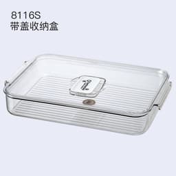 image-Refrigerator food storage box large capacity sealed storage jar with lid transparent kitchen thickened fresh-keeping box egg fruit