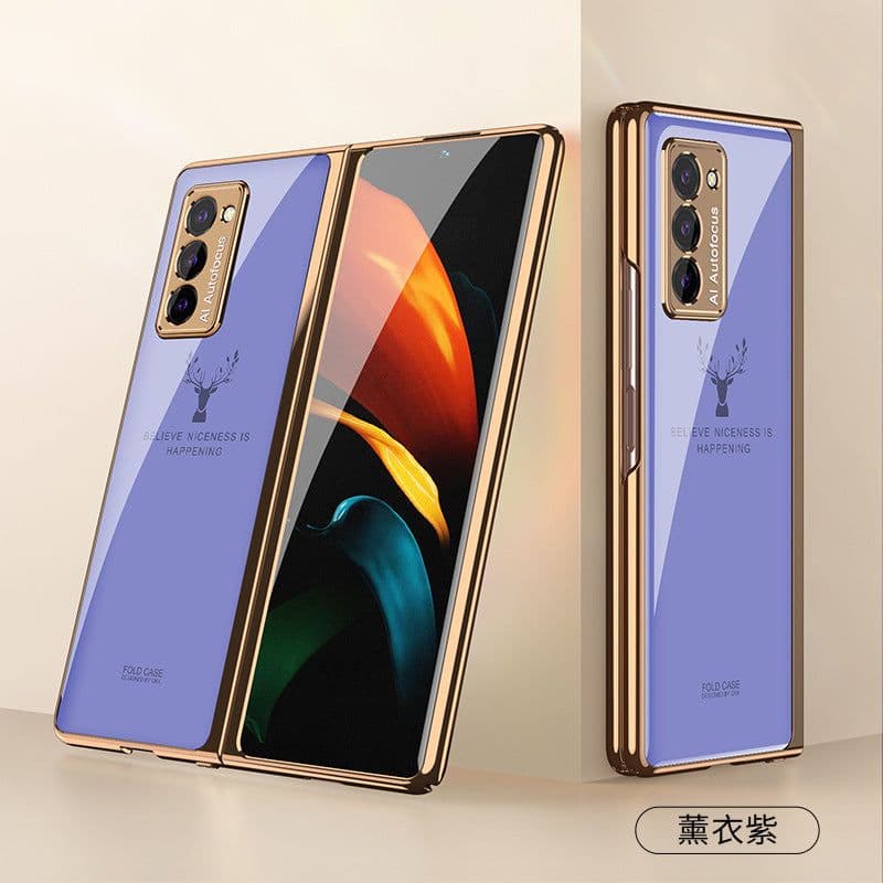 image-New Samsung Galaxy Z Fold 2 5G mobile phone case w21 folding mobile phone case MOTO Razr mobile phone case
