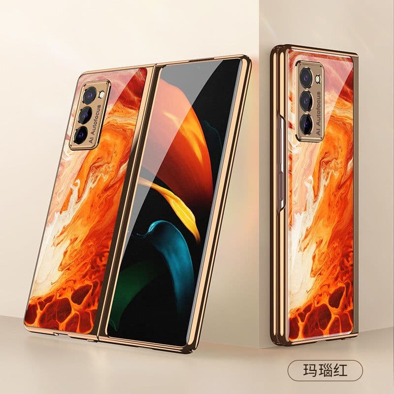 image-New Samsung Galaxy Z Fold 2 5G mobile phone case w21 folding mobile phone case MOTO Razr mobile phone case