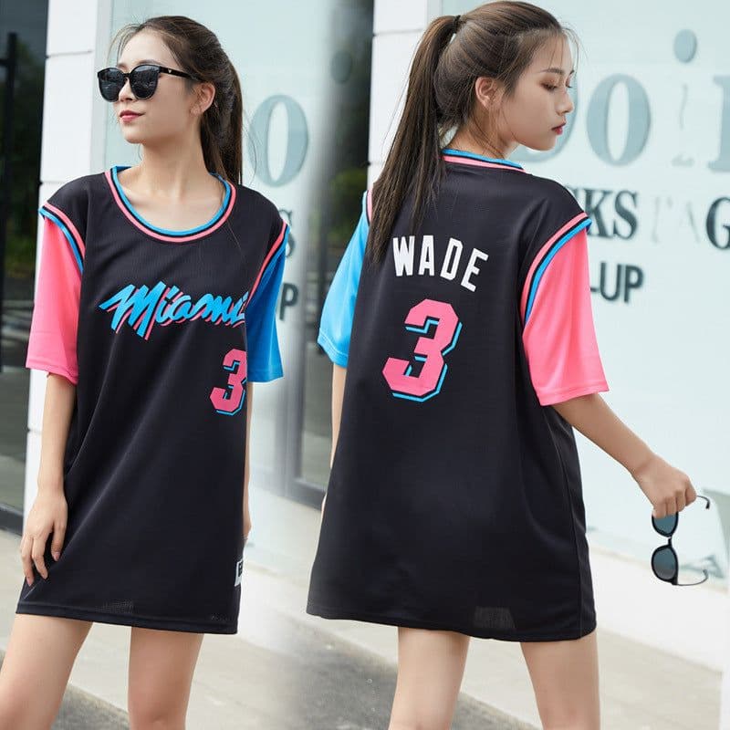 image-Fake two pieces of basketball clothing Korean version of sports t-shirt male and female students short-sleeved loose casual ball clothing class clothing wholesale