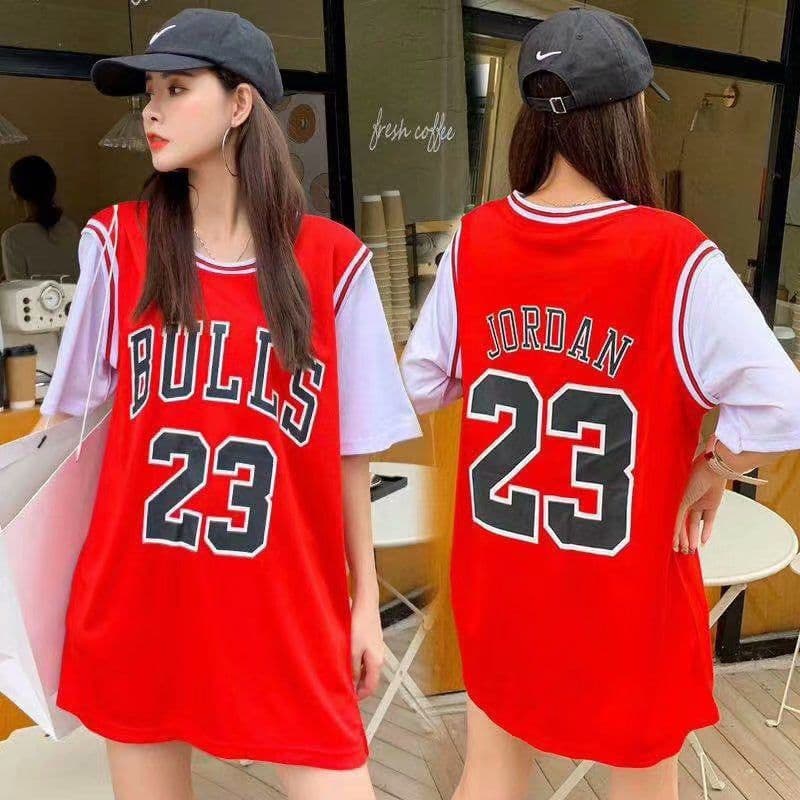 image-Fake two pieces of basketball clothing Korean version of sports t-shirt male and female students short-sleeved loose casual ball clothing class clothing wholesale