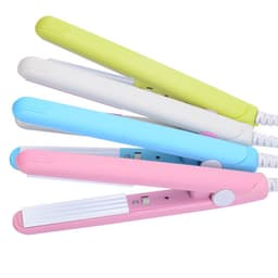 image-Factory direct sales mini ceramic straightening splint electric curling iron hair straightener does not hurt hair straightening dual-use bangs clip