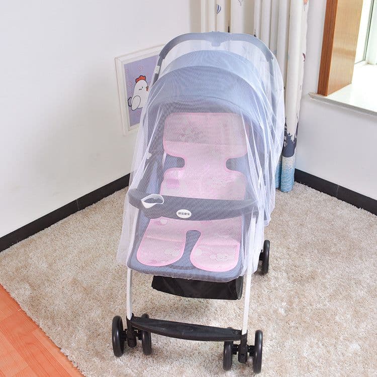 image-Baby Stroller Mosquito Net Enlarged Space Encryption Mesh Full Cover Baby Stroller Mosquito Net Cover