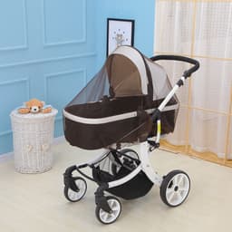 image-Baby Stroller Mosquito Net Enlarged Space Encryption Mesh Full Cover Baby Stroller Mosquito Net Cover