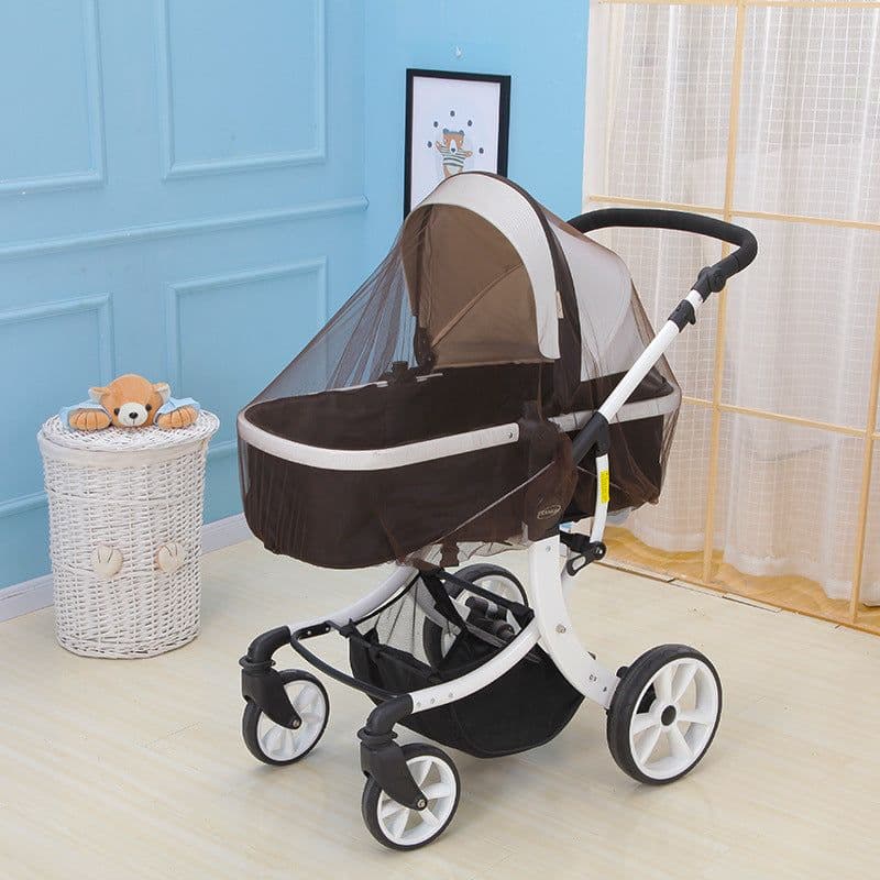 image-Baby Stroller Mosquito Net Enlarged Space Encryption Mesh Full Cover Baby Stroller Mosquito Net Cover