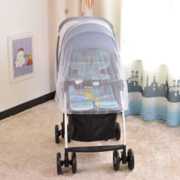 image-Baby Stroller Mosquito Net Enlarged Space Encryption Mesh Full Cover Baby Stroller Mosquito Net Cover