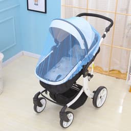 image-Baby Stroller Mosquito Net Enlarged Space Encryption Mesh Full Cover Baby Stroller Mosquito Net Cover