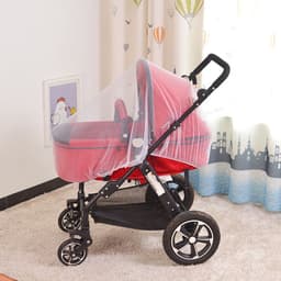 image-Baby Stroller Mosquito Net Enlarged Space Encryption Mesh Full Cover Baby Stroller Mosquito Net Cover