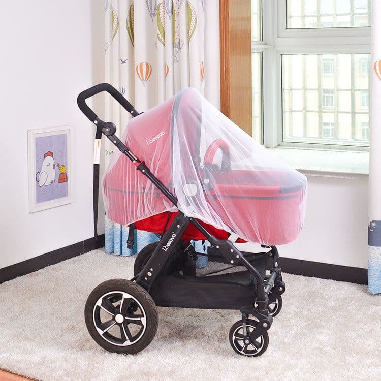 image-Baby Stroller Mosquito Net Enlarged Space Encryption Mesh Full Cover Baby Stroller Mosquito Net Cover