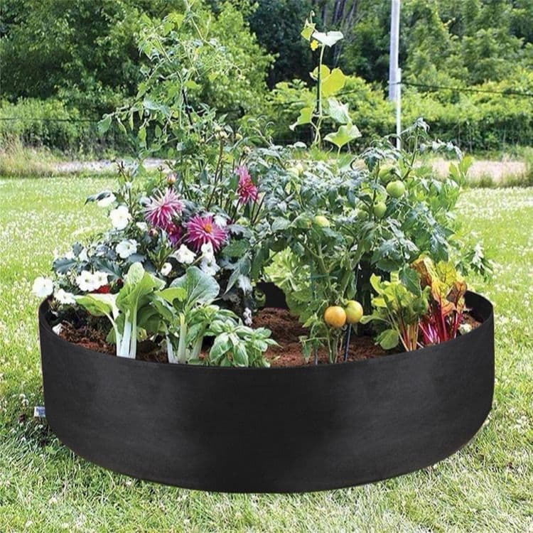 image-2020 cross-border explosion model vegetable seedling bag felt planting bag plant bag flower pot vegetable plant growth bag