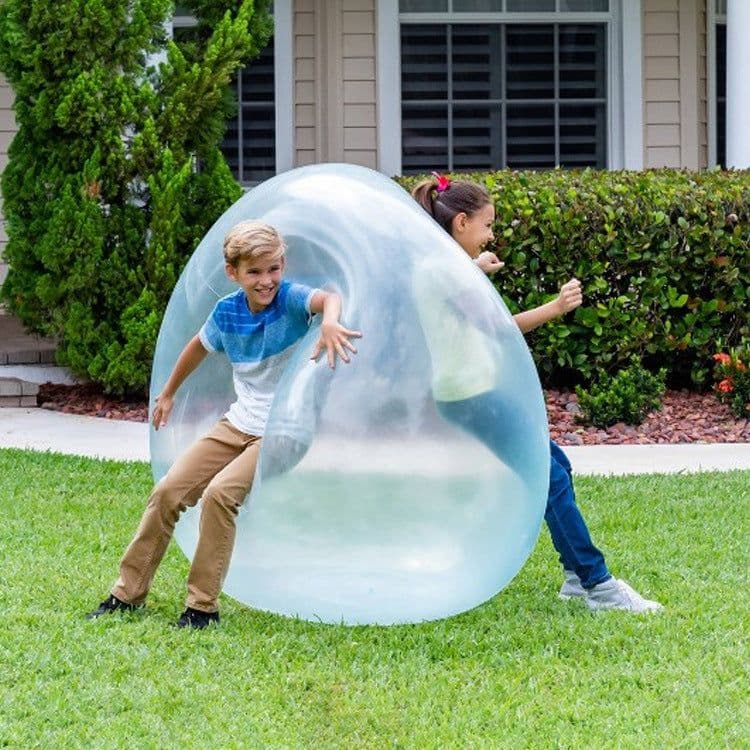 image-Amazon Hot Selling Bubble Ball Summer TPR Decompression Super Large Inflatable Ball Water Injection Bubble Ball Yiwu Toy
