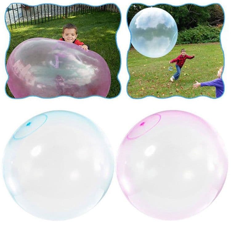image-Amazon Hot Selling Bubble Ball Summer TPR Decompression Super Large Inflatable Ball Water Injection Bubble Ball Yiwu Toy