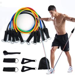 image-11Pcs Fitness Equipment Resistance Band Set