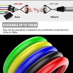 image-11Pcs Fitness Equipment Resistance Band Set